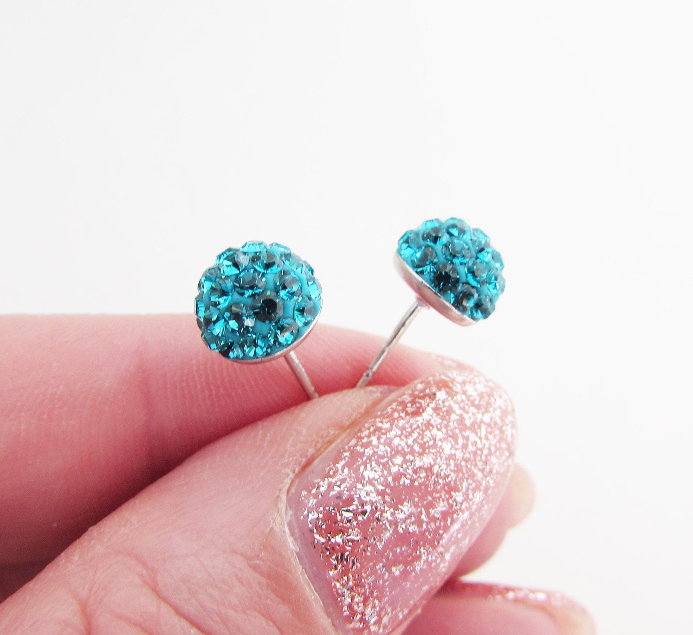 Curtain Call Hillberg Berk Sparkle Ball Earrings Glass Ball