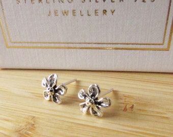 925 Sterling Silver Ribbon Bow Stud Earrings, Bow Earrings