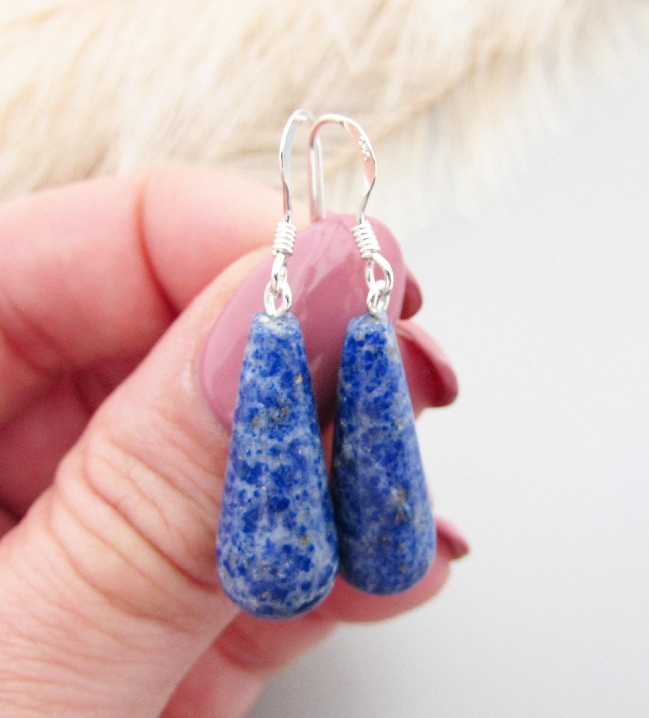 23 Carato Naturale Blu Lapislazzuli Oro Pirite Gemma Semplice Bello Anello 7 E - Foto 7