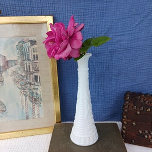 Anchor Hocking Milk Glass Bud Vase