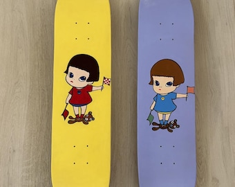 In the Water Yoshitomo Nara Skateboard Art - Etsy