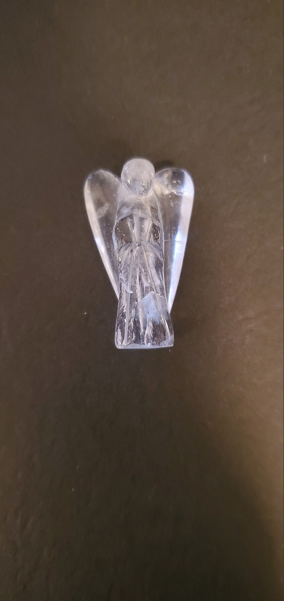 Pocket Angels / Angel Carvings / Stone Angels / Clear Quartz / Etsy