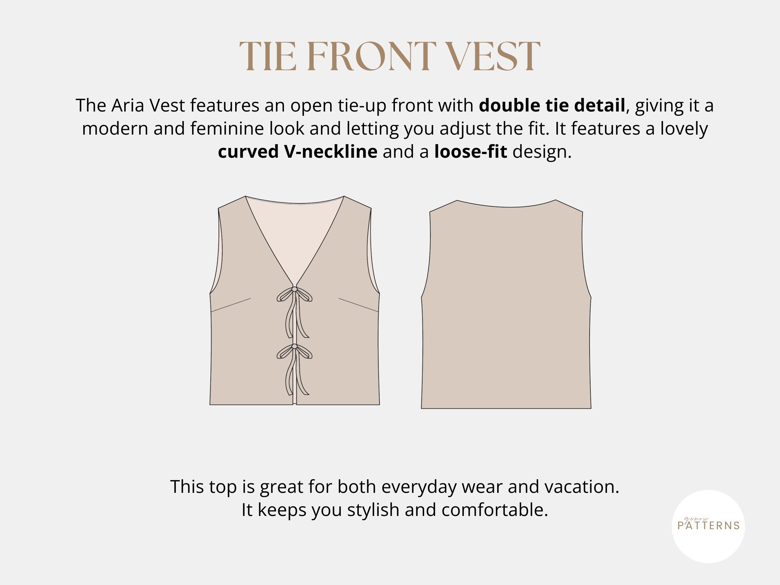 tie vest pattern
