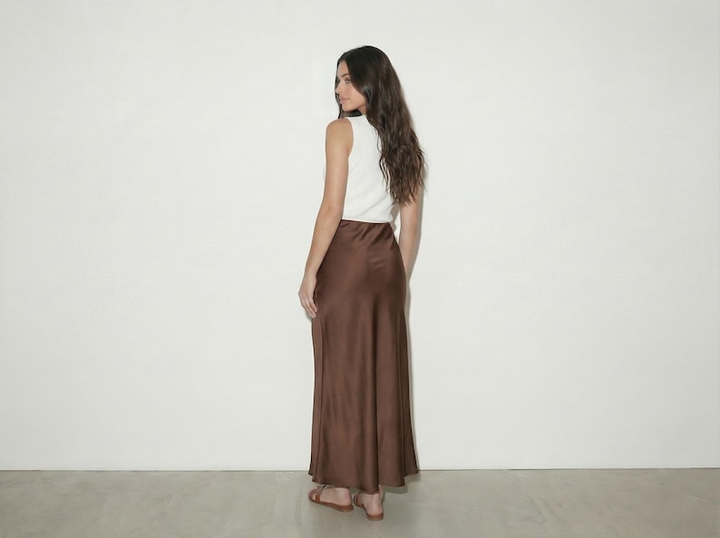 Maxi Skirt Pattern | Long Skirt Sewing Pattern | Satin Silk Long Skirt | Womens Sewing Pattern | Beginner Digital Pattern | Sizes XS-XXXL image 7
