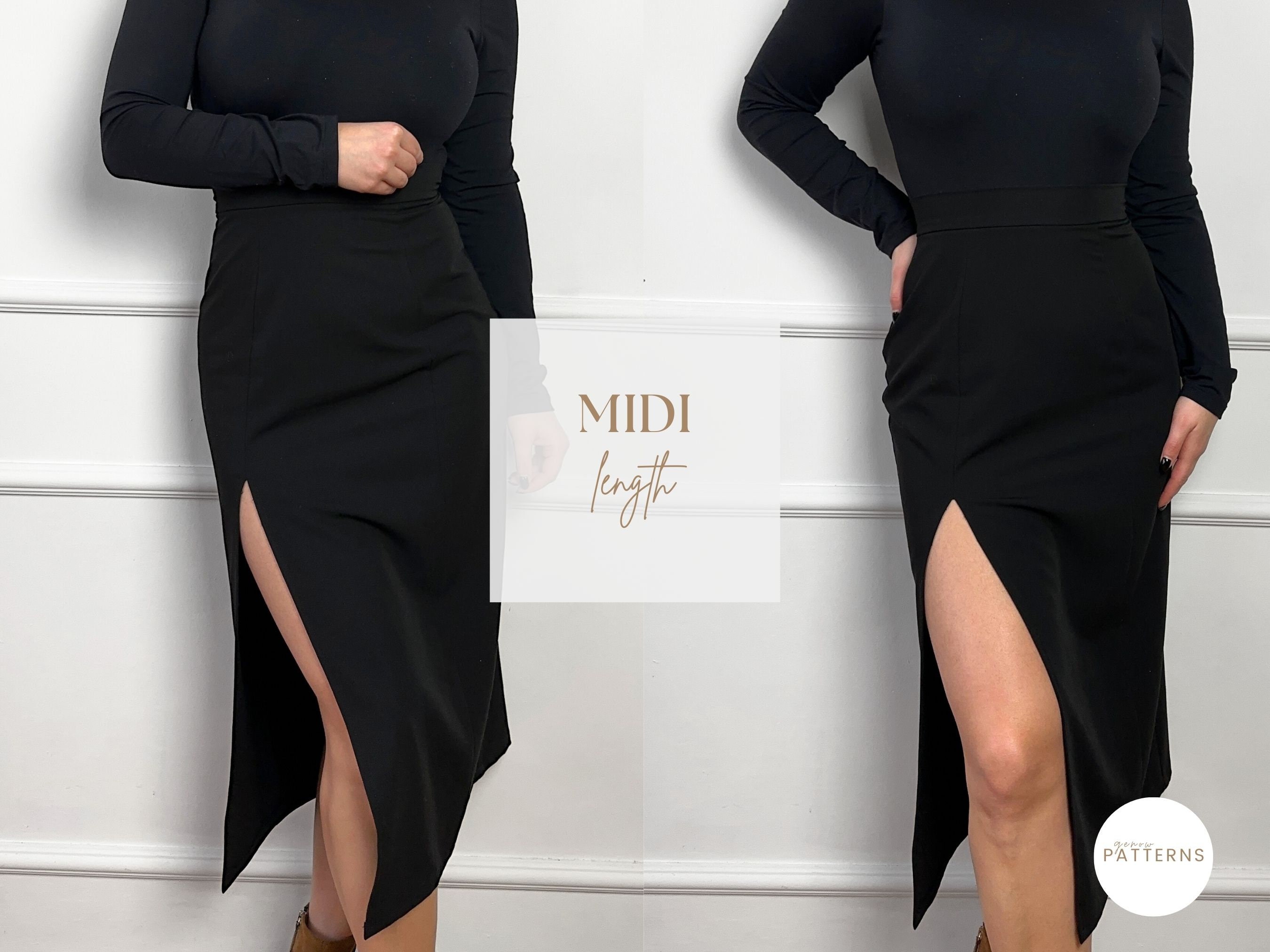★E.B.M★ Stitched A-line banding skirt EMP1WSK040 HQBORY Women's Bandage Skirt Black Bandage Skirt High Waist