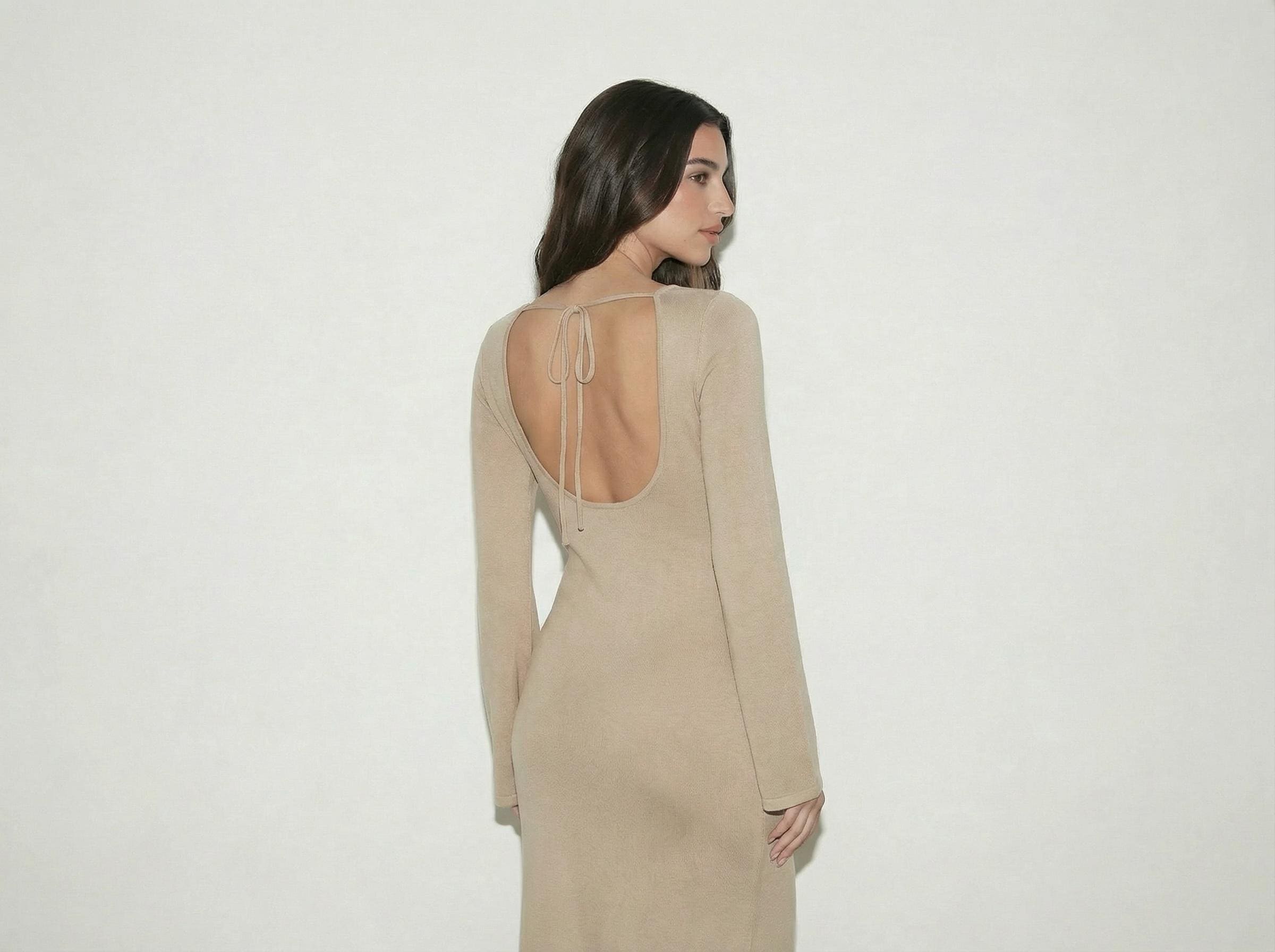sachin and babi light blue dress Backless Dress Sewing Pattern | Long Sleeves Summer Dress Pattern | Slip Dress  Pattern | Digital Download | Beginner Pattern | Sizes XS–XXXL