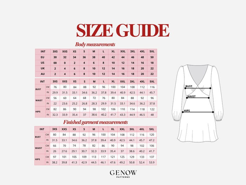 V-neck Dress Pattern | Bias Cut Dress Pattern with Sleeves | Midi & Mini Slip Dress Sewing Pattern | PDF Digital Pattern | Sizes 3XL-5XL image 13