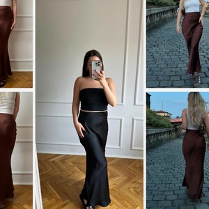 Maxi Skirt Pattern | Long Skirt Sewing Pattern | Satin Silk Long Skirt | Womens Sewing Pattern | Beginner Digital Pattern | Sizes XS-XXXL image 8