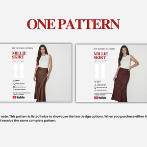 Maxi Skirt Pattern | Long Skirt Sewing Pattern | Satin Silk Long Skirt | Womens Sewing Pattern | Beginner Digital Pattern | Sizes XS-XXXL image 18
