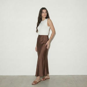 Maxi Skirt Pattern | Long Skirt Sewing Pattern | Satin Silk Long Skirt | Womens Sewing Pattern | Beginner Digital Pattern | Sizes XS-XXXL image 3