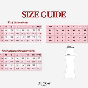 Maxi Skirt Pattern | Long Skirt Sewing Pattern | Satin Silk Long Skirt | Womens Sewing Pattern | Beginner Digital Pattern | Sizes XS-XXXL image 11