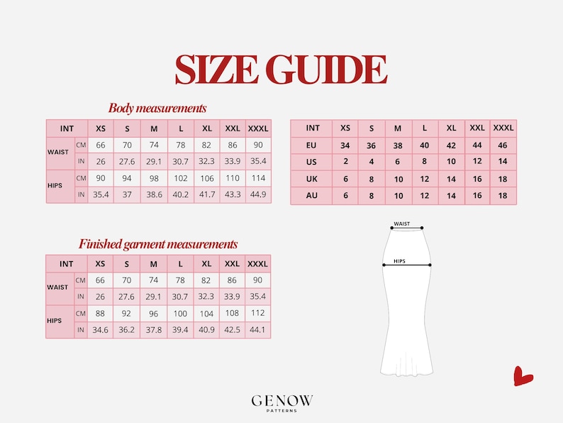 Maxi Skirt Pattern | Long Skirt Sewing Pattern | Satin Silk Long Skirt | Womens Sewing Pattern | Beginner Digital Pattern | Sizes XS-XXXL image 11