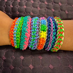 Elastic Rubber Bands DIY Tool Set Colorful Weave Machine Bracelet