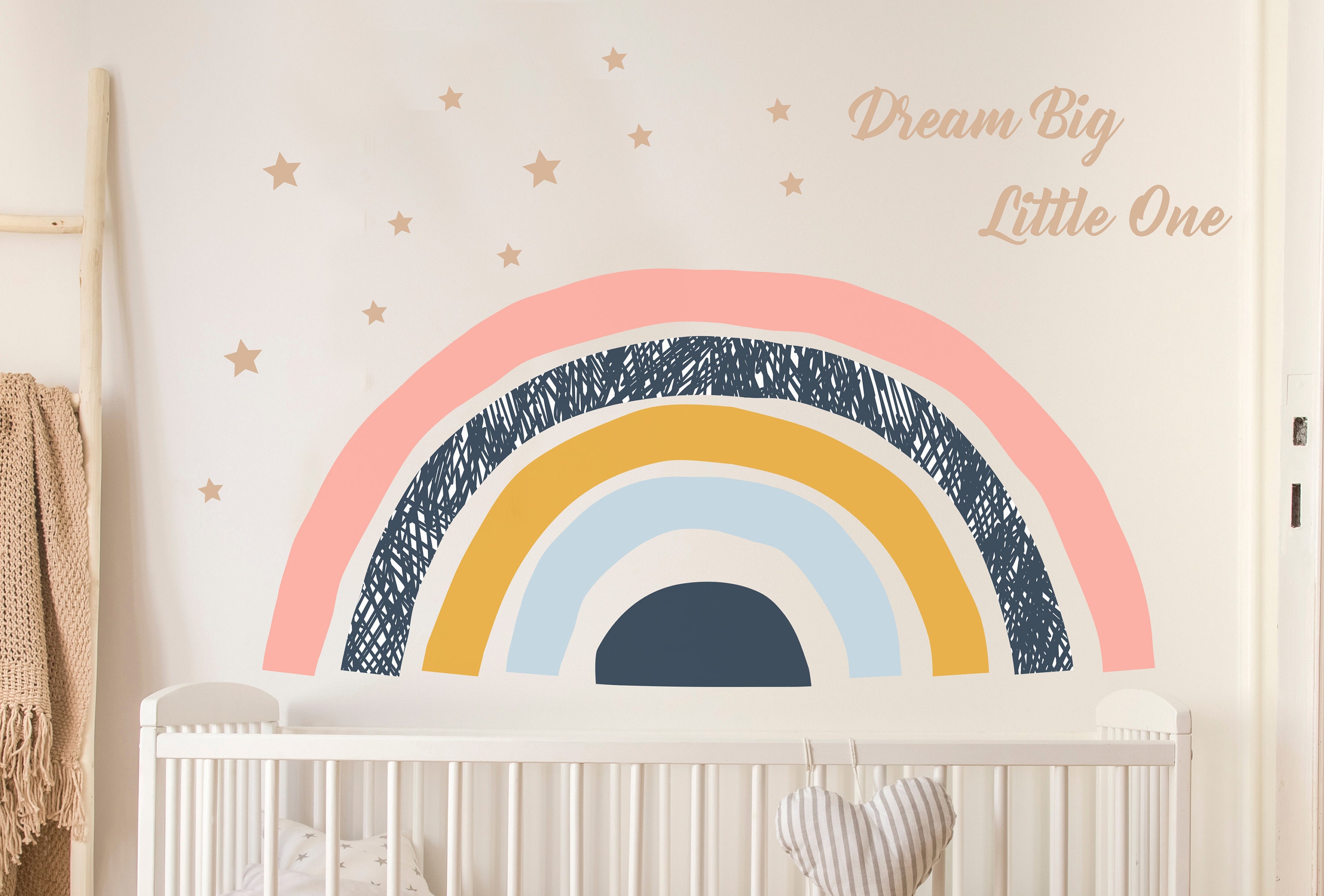 Wall Decal Scandinavian Rainbow Wall Decals Wall Sticker Etsy