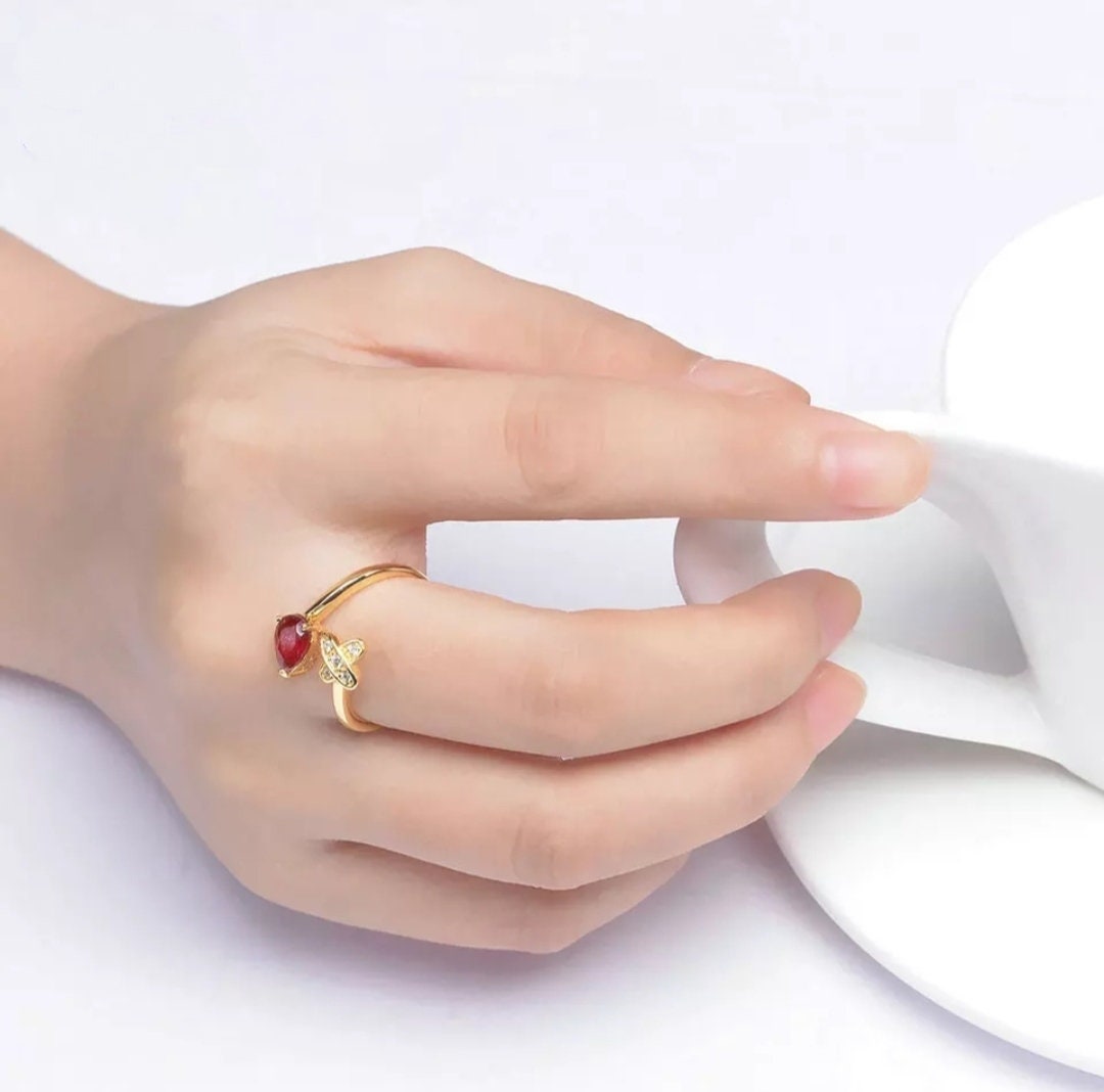 Ruby gemstone ring / 925 Sterling silver rings for women / | Etsy