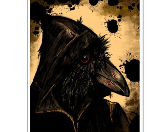 Hooded Raven - Art Print