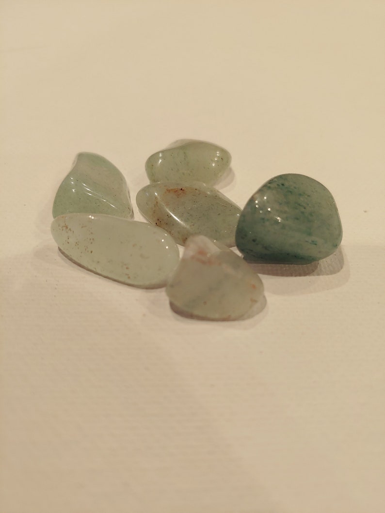 Light Speckled Tumbled Aventurine stones/crystals | Etsy