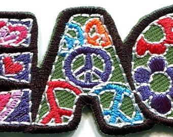 ID 7963 Hip Flower Girl Patch Model Hippie Fashion Embroidered Iron On Applique