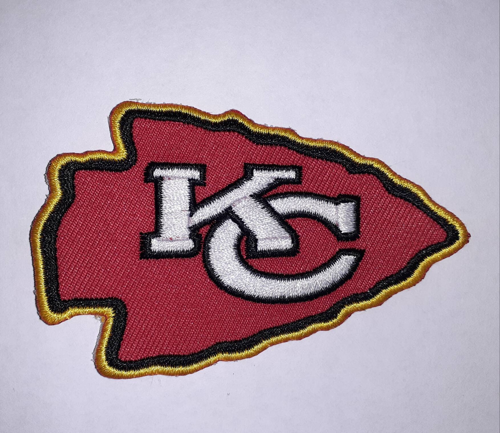 Kansas City Chiefs Iron On Patch 3.5 x 2 In. | Etsy