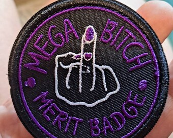 Mega Bitch Merit Badge Hook And Loop Patch