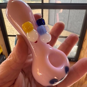 Pipe Girly Big Back Pink Cupcakes Pipe Glass Hand Pipe Cute Pipe