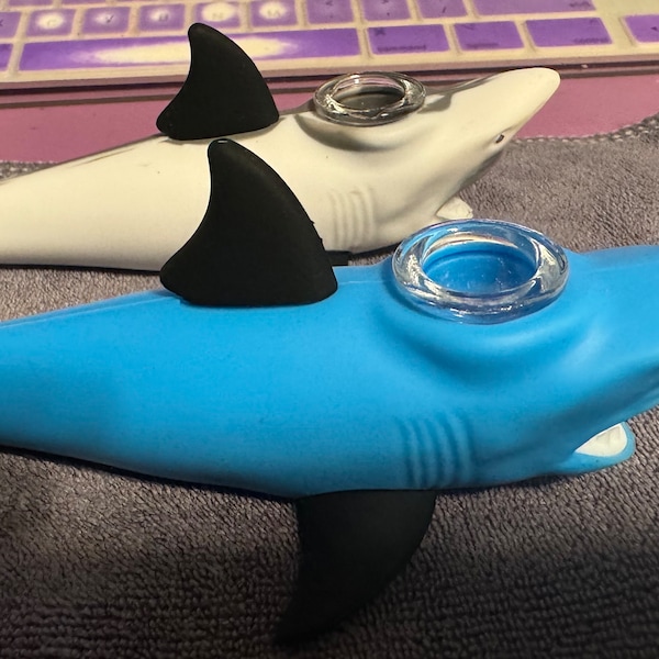 Pipe Silicone Pipe Bowl Glass Insert Pipe Shark Rubber Shark