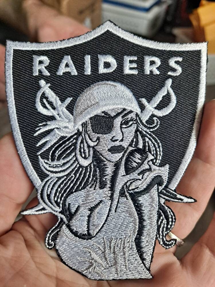 Raiders Raiderette Raiders Nation NFL Iron On Patch