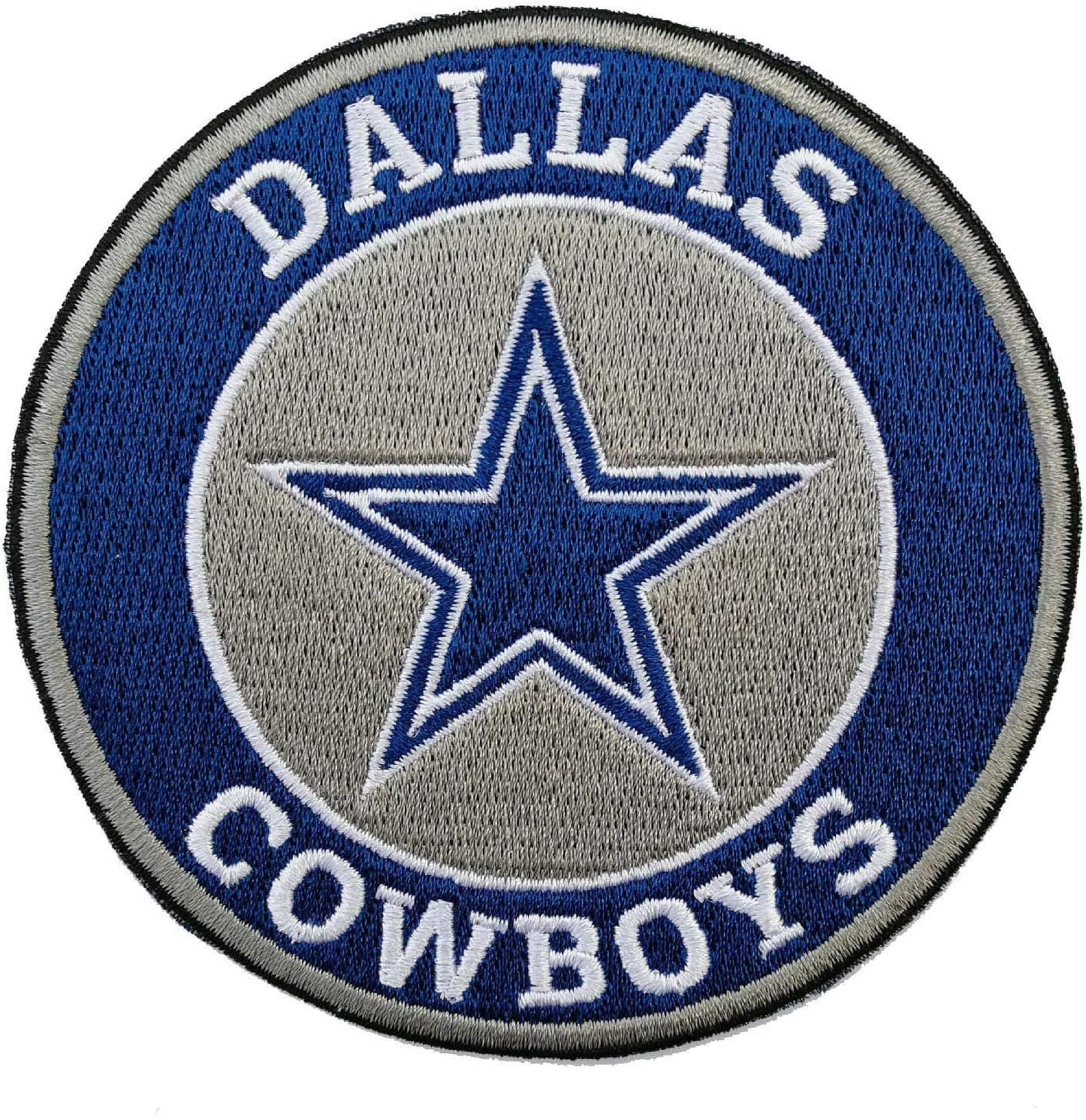 Dallas Cowboys Round Iron-on NFL Football Jersey Patch 3.5"