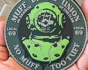No Muff Too Tuff Local 69 Hook and Loop PVC Patch