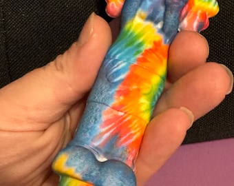 Pipe Silicone Pipe Bowl Glass Insert Pipe Tye Dye  Tie Dye Hippy Elephant Pipe