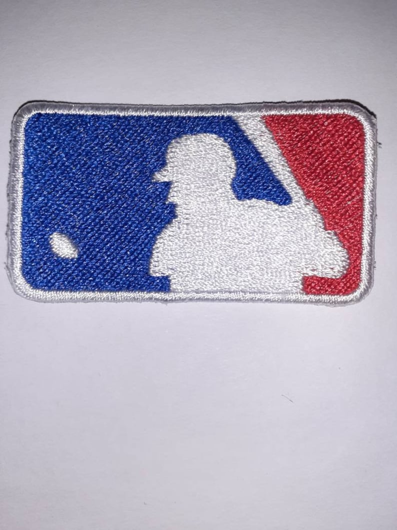 MLB Logo Fully Embroidered Iron on Patch Etsy