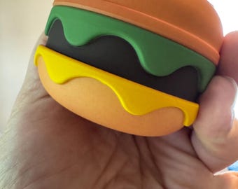 Hamburger BIG BACK Cheeseburger Herb Spice Grinder 4 Layer Grinder