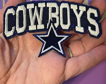 Dallas Cowboys STAR taille 4 in brodé Iron On Patch. environ 10.16 cm Dallas Cowboys STAR taille 4 in brodé Iron On Patch. environ 10.16 cm