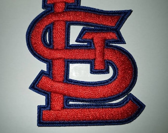 3.5 inch Embroidered Iron or Sew on Patch Applique Free Shipping * St Louis Cardinals