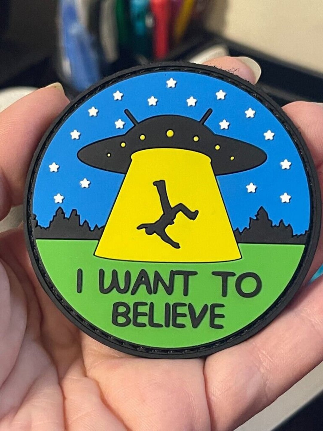 UFO Alien Space 3D PVC Hook and Loop Tactical Morale Patch - Etsy