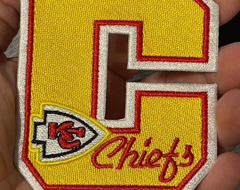 thumbnail image 2 of Kansas City Chiefs White Arrow Patch – Iron On – Free Shipping USA Seller 2 of 6