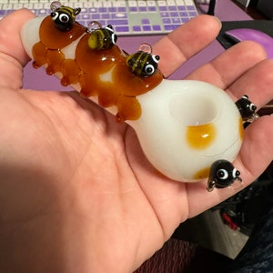 Pipe Glass Pipe Honey Comb Bumble Bee Girly Pipe