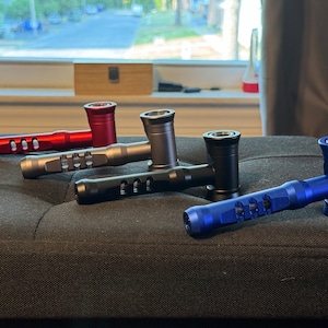 Tuyau métallique incassable de haute qualité en aluminium avec insert en verre