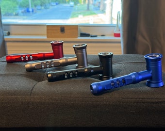 Aluminum Pipe Metal High Quality Unbreakable Pipe With Glass Bowl Insert