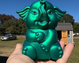 XL Size Elephant Cute Herb Spice Grinder Discreet Grinder
