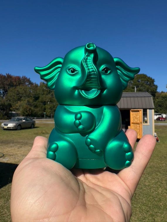 XL Size Elephant Cute Herb Spice Grinder Discreet Grinder