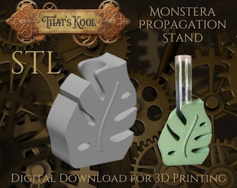 Monstera Leaf Propagation Station 3D print STL file - 3D model - STL. - Ready to print - 3D download
