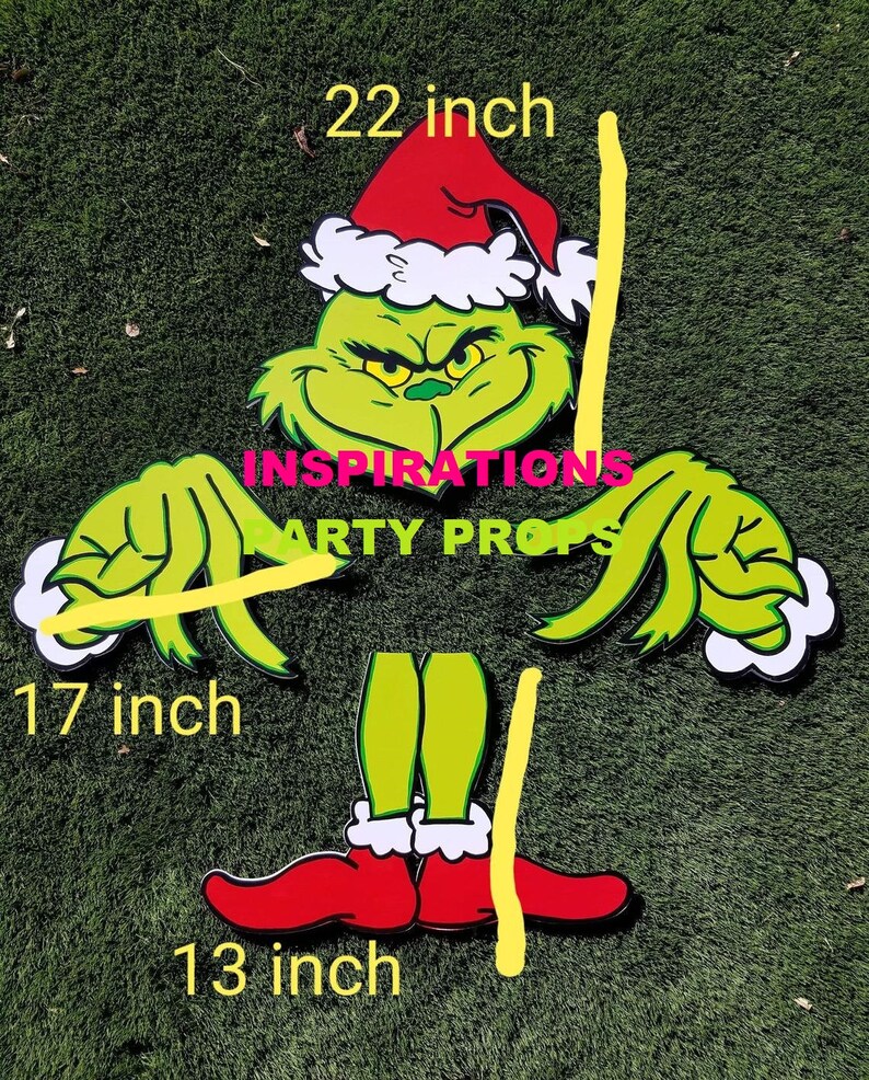 Grinch Christmas Tree Tree Topper Prop Etsy