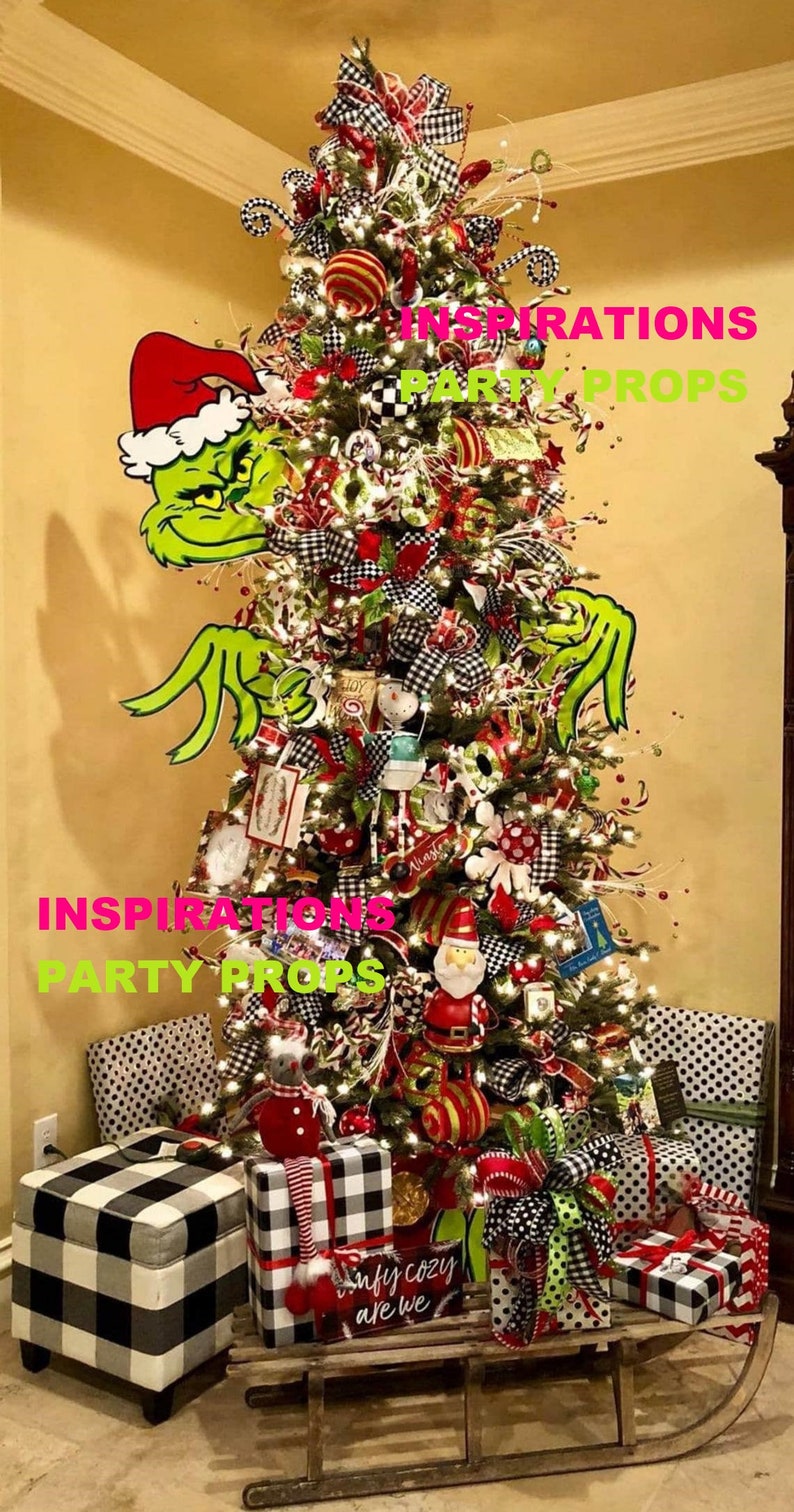 Grinch Christmas Tree Tree Topper Prop | Etsy