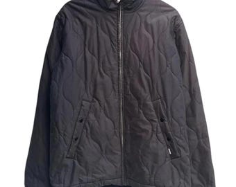 Vintage Faded Black Stussy Old Thermolite Plus Quilted Jacket
