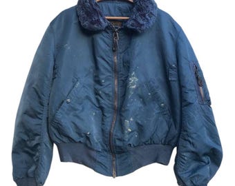 Vintage Usaf ALPHA INDUSTRIES Flight Jacket Size L Fits M - Etsy UK