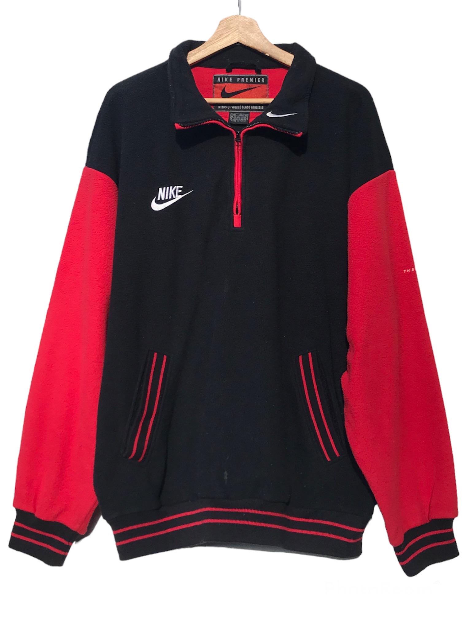 Vintage 90's Nike Premier Big Swoosh Quarter Zip Fleece Men's L - Etsy