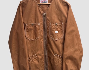 Vintage Lee Sanforized-bovenkleding jack zonder kraag Made in Japan