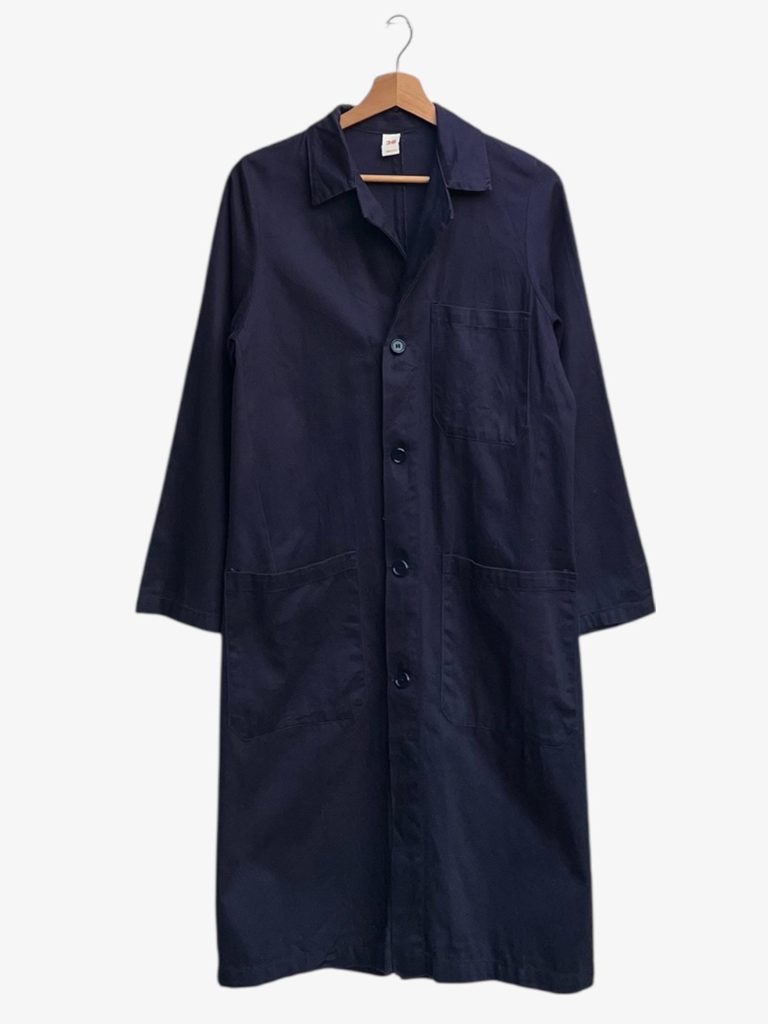 Pick! Nostalgic Garage Cotton Work Lab Coat Size 38 Made in Italy