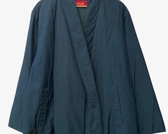 Vintage Kenzo katoen-zijde kimono Happi jas, uniseks maat 2